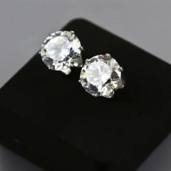 NEW 2.5 CT 925 STERLING SILVER DIAMOND EARRINGS, NICE EARRINGS, CUTE EARRINGS - Picture 4 of 4